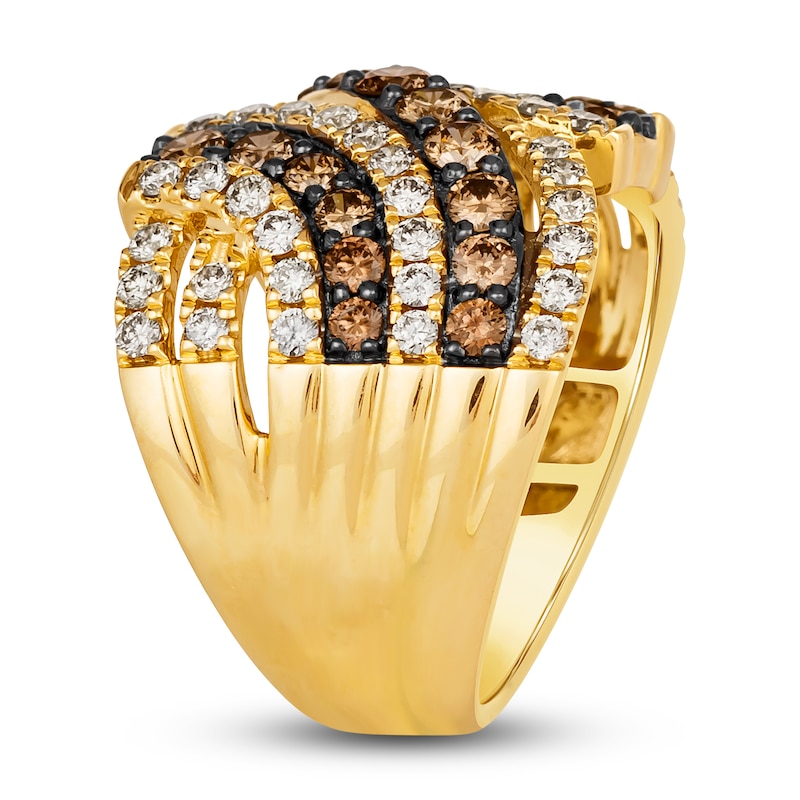 Le Vian Diamond Ring 2-1/4 ct tw Round 14K Honey Gold