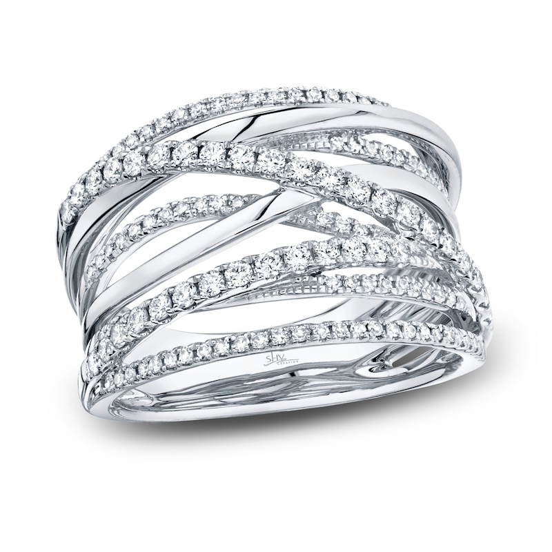 Main Image 1 of Shy Creation Diamond Ring 5/8 ct tw Round 14K White Gold SC55005590