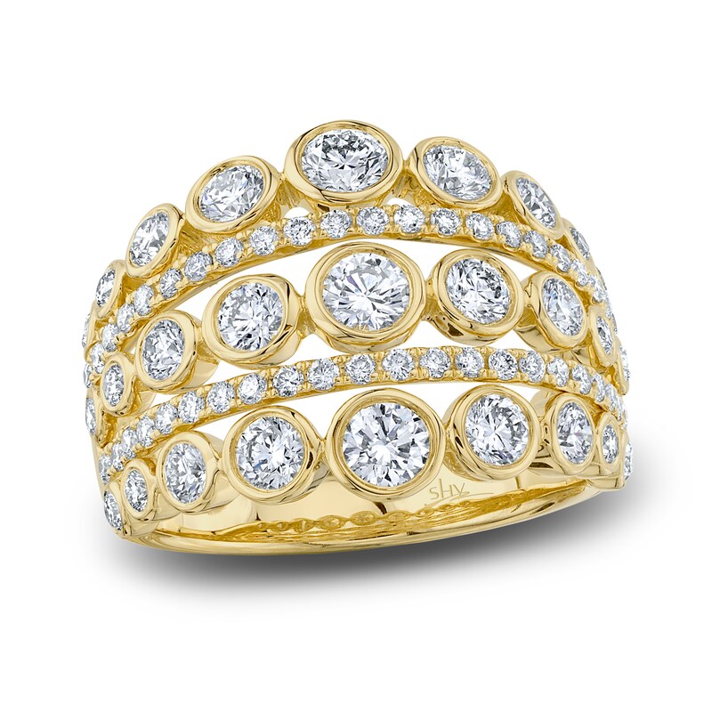 Main Image 1 of Shy Creation Diamond Ring 1-7/8 ct tw Round 14K Yellow Gold SC55023224