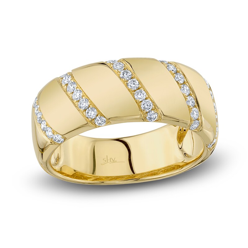 Main Image 1 of Shy Creation Diamond Ring 1/3 ct tw Round 14K Yellow Gold SC55023259