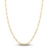 Thumbnail Image 1 of Solid Paper Clip Chain Necklace 18K Yellow Gold 24" 3.8mm