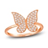 Thumbnail Image 0 of Le Vian Diamond Butterfly Ring 1/3 ct tw Round 14K Strawberry Gold