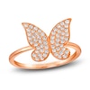 Thumbnail Image 1 of Le Vian Diamond Butterfly Ring 1/3 ct tw Round 14K Strawberry Gold