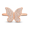 Thumbnail Image 1 of Le Vian Diamond Butterfly Ring 1/3 ct tw Round 14K Strawberry Gold