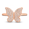 Thumbnail Image 2 of Le Vian Diamond Butterfly Ring 1/3 ct tw Round 14K Strawberry Gold