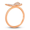Thumbnail Image 2 of Le Vian Diamond Butterfly Ring 1/3 ct tw Round 14K Strawberry Gold