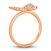 Thumbnail Image 3 of Le Vian Diamond Butterfly Ring 1/3 ct tw Round 14K Strawberry Gold