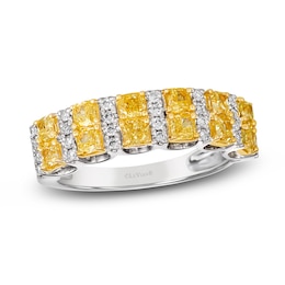 Le Vian Sunny Yellow Diamond Ring 1-3/8 ct tw Round 14K Vanilla Gold