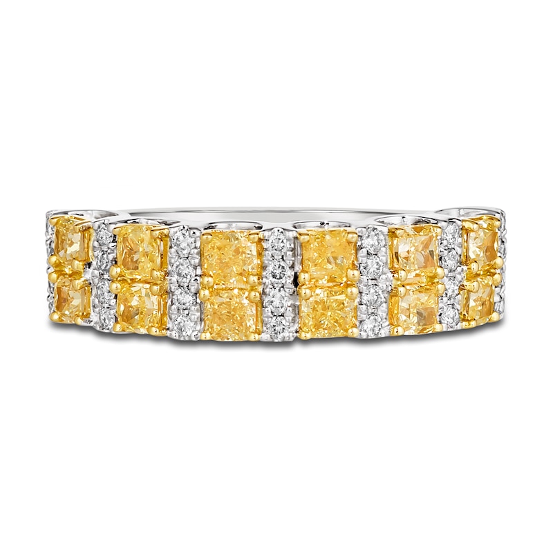 Le Vian Sunny Yellow Diamond Ring 1-3/8 ct tw Round 14K Vanilla Gold