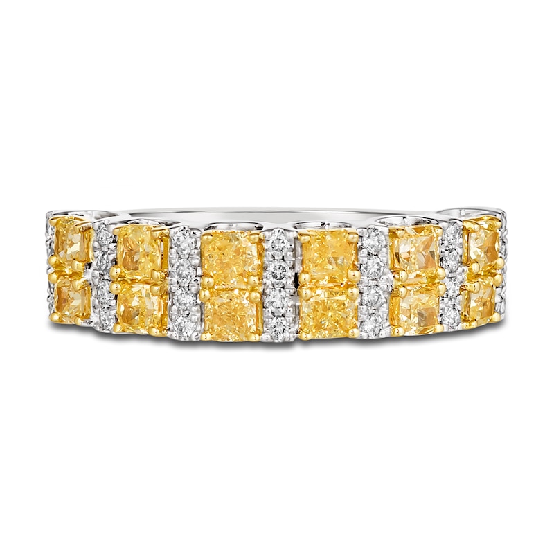 Main Image 3 of Le Vian Sunny Yellow Diamond Ring 1-3/8 ct tw Round 14K Vanilla Gold