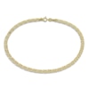 Thumbnail Image 1 of Triple Figaro Anklet 10K Yellow Gold 10"