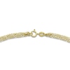 Thumbnail Image 3 of Triple Figaro Anklet 10K Yellow Gold 10"