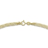 Thumbnail Image 2 of Triple Figaro Anklet 10K Yellow Gold 10"