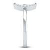Thumbnail Image 2 of Diamond Open Moon Wrap Ring 1/10 ct tw Round 14K White Gold