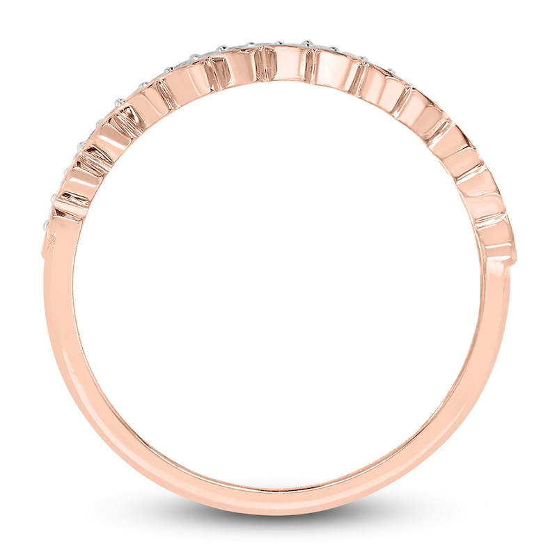 Main Image 4 of Diamond Heart Ring 1/10 ct tw Round 14K Two-Tone Gold