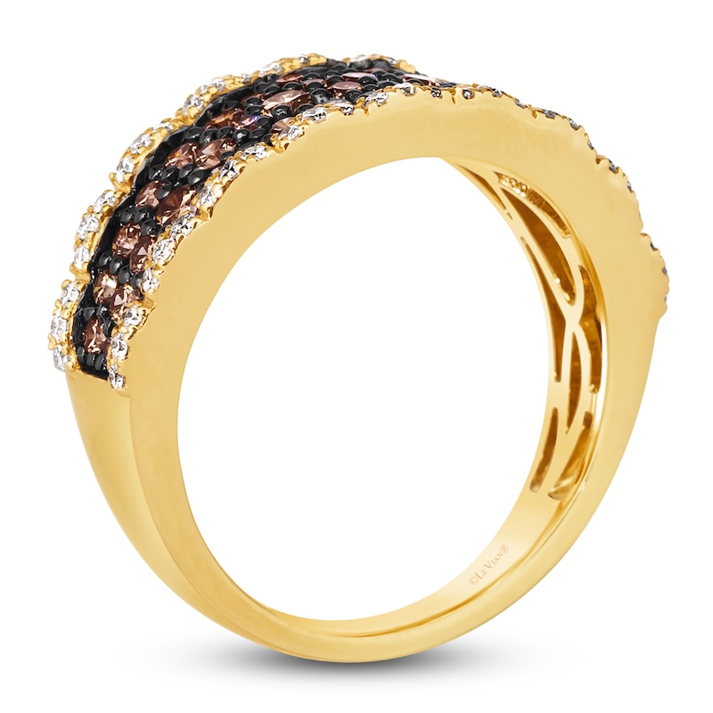 Main Image 2 of Le Vian Diamond Ring 1-1/6 ct tw Round 14K Honey Gold