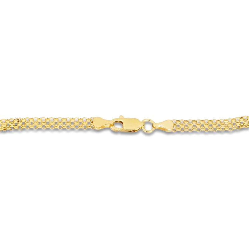 Main Image 3 of Hollow Bismark Chain Necklace 14K Yellow Gold 20" 3.5mm