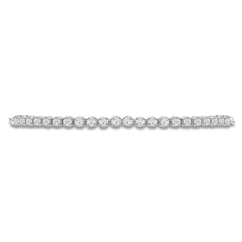 Main Image 2 of Lab-Grown Diamond Line Bolo Bracelet 1 ct tw 14K White Gold