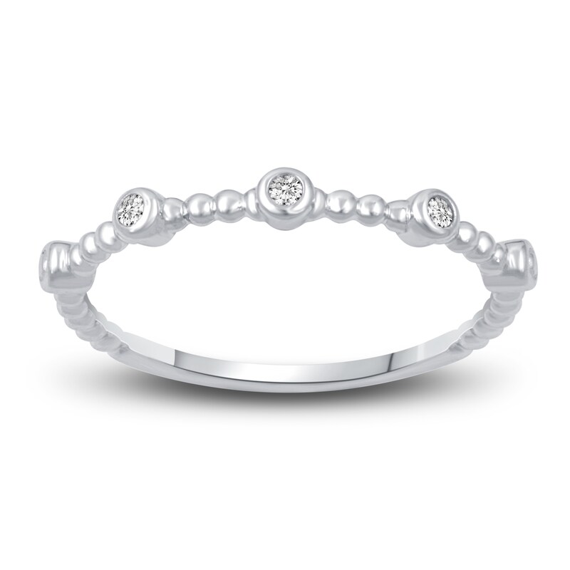 Main Image 2 of Diamond 3-Piece Stackable Ring 1/10 ct tw Round 14K Two-Tone Gold