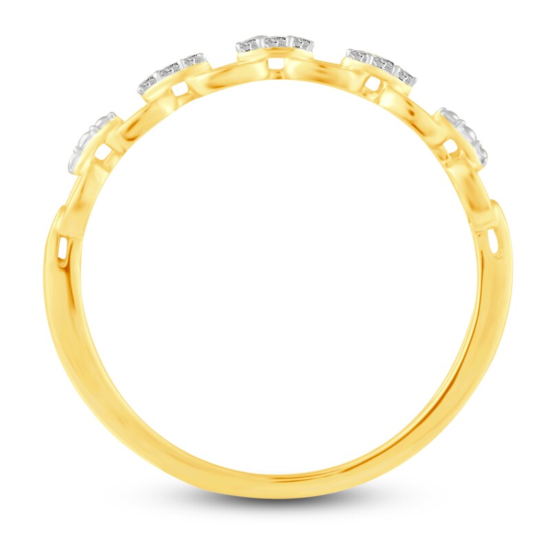 Main Image 7 of Diamond 3-Piece Stackable Ring 1/10 ct tw Round 14K Two-Tone Gold