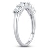 Thumbnail Image 1 of Diamond 5-Stone Anniversary Band 1 ct tw Round 14K White Gold