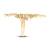 Thumbnail Image 2 of Diamond Flower Ring 1/4 ct tw Round 14K Yellow Gold