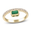 Thumbnail Image 0 of Natural Emerald Ring 1/5 ct tw Diamonds 14K Yellow Gold