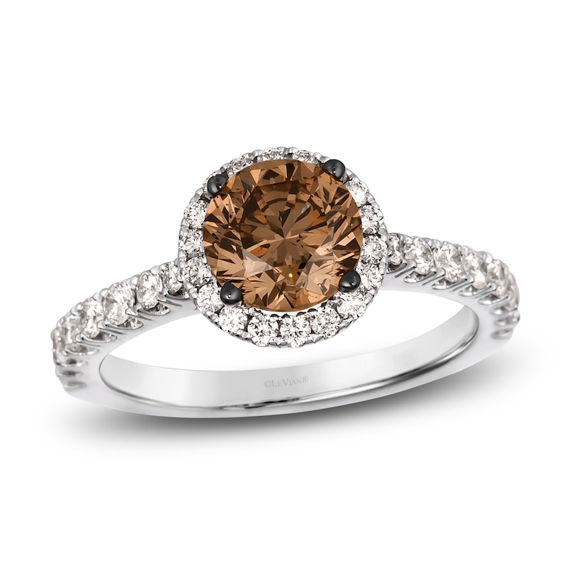Main Image 1 of Le Vian Diamond Ring 2 ct tw Round 18K Vanilla Gold