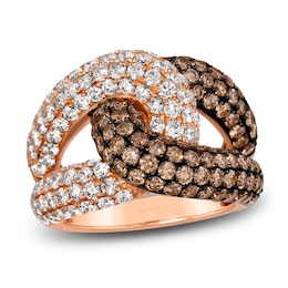 Le Vian Diamond Ring 4-1/8 ct tw Round 14K Strawberry Gold