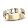 Thumbnail Image 1 of High-Polish Wedding Band 14K Two-Tone Gold 6.0mm
