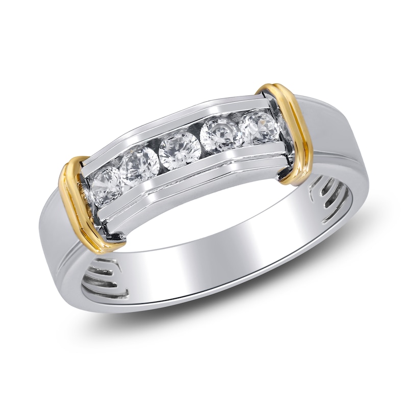 Main Image 2 of Men's Diamond Ring 1/2 ct tw 14K Two-Tone Gold