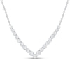 Thumbnail Image 1 of Diamond V Necklace 1-1/2 ct tw 14K White Gold 18"