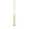 Thumbnail Image 3 of Brilliant Moments Bezel-Set Diamond Smile Necklace 1/3 ct tw 14K Yellow Gold 18"