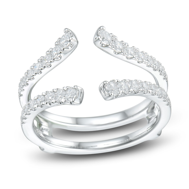 Main Image 1 of Diamond Anniversary Enhancer Band 1/2 ct tw Round 14K White Gold