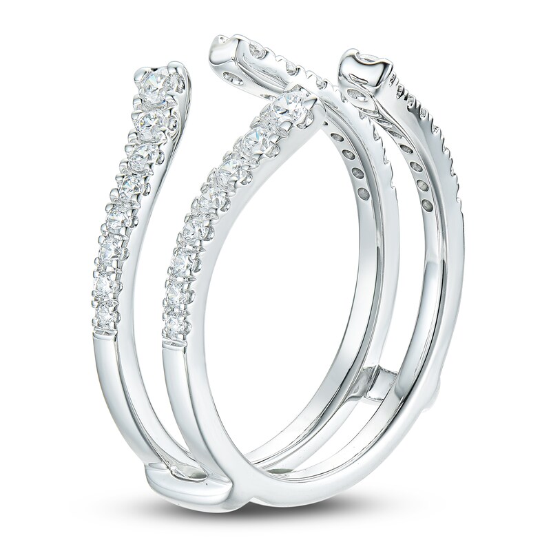 Main Image 2 of Diamond Anniversary Enhancer Band 1/2 ct tw Round 14K White Gold