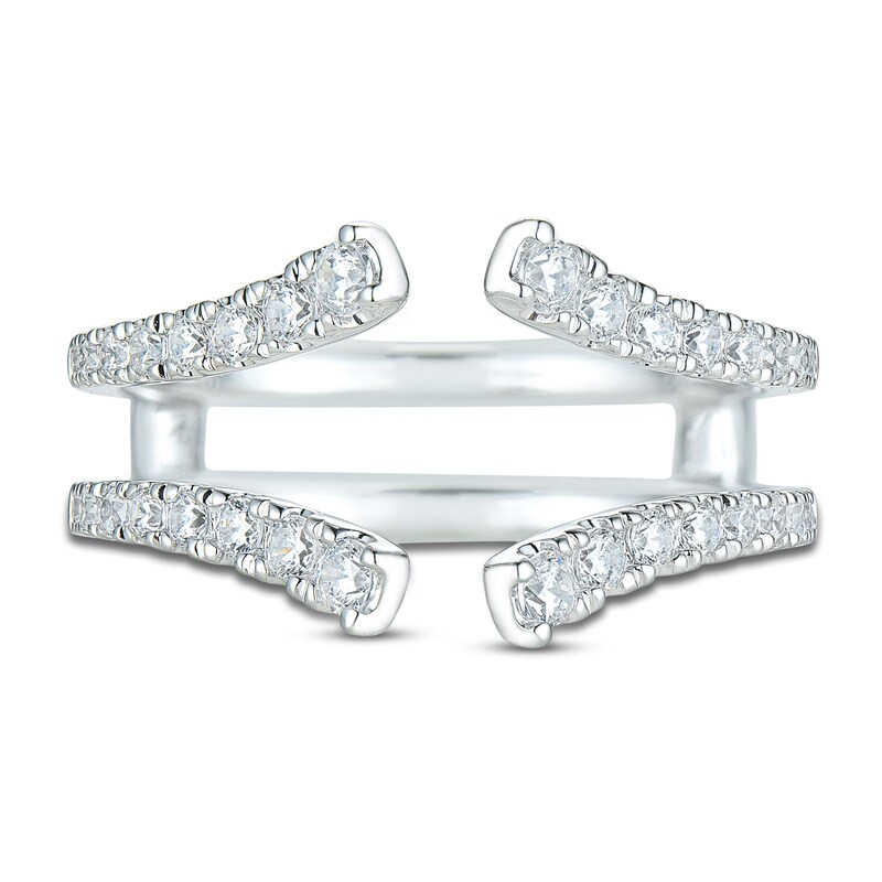Main Image 3 of Diamond Anniversary Enhancer Band 1/2 ct tw Round 14K White Gold