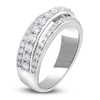 Thumbnail Image 2 of Diamond Triple Row Anniversary Band 3/4 ct tw Round 14K White Gold