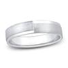 Thumbnail Image 1 of Men's Brushed Engravable Wedding Band Platinum 4.7mm