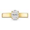 Thumbnail Image 2 of Oval-Cut Diamond Solitaire Ring 3/4 ct tw 14K Yellow Gold 7.5mm