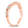 Thumbnail Image 2 of Diamond Milgrain Leaf Anniversary Ring 1/10 ct tw 14K Rose Gold