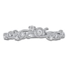 Thumbnail Image 3 of Diamond Milgrain Swirl Anniversary Ring 1/10 ct tw 14K White Gold