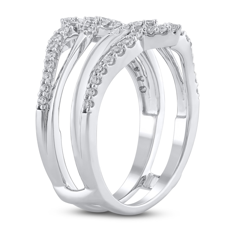 Main Image 2 of Diamond Contour Enhancer Ring 1/2 ct tw 14K White Gold