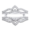 Thumbnail Image 3 of Diamond Contour Enhancer Ring 1/2 ct tw 14K White Gold