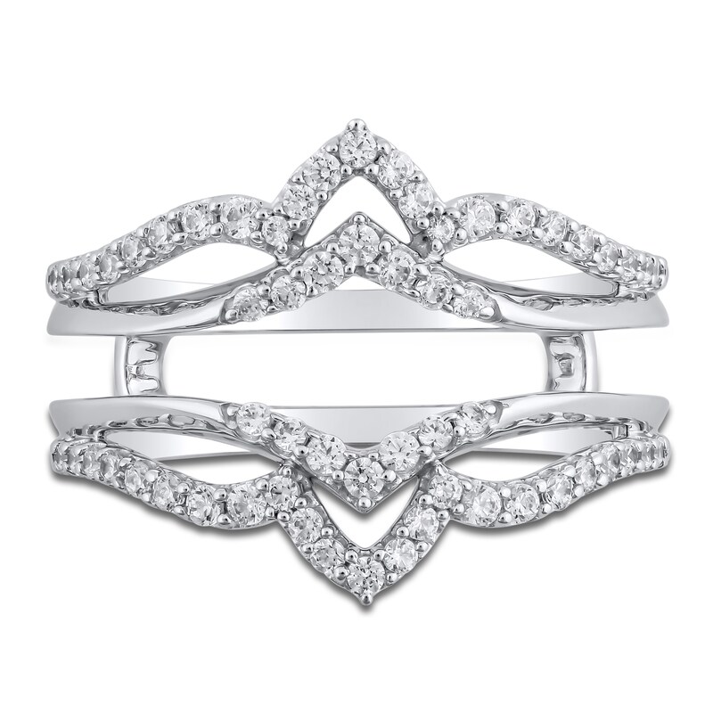 Main Image 3 of Diamond Contour Enhancer Ring 1/2 ct tw 14K White Gold