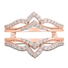 Thumbnail Image 3 of Diamond Contour Enhancer Ring 1/2 ct tw 14K Rose Gold