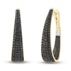 Thumbnail Image 2 of Pnina Tornai Diamond Hoop Earrings 2 ct tw Round 14K Yellow Gold