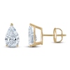 Thumbnail Image 0 of Pear-Shaped Lab-Created Diamond Solitaire Stud Earrings 1-1/4 ct tw 14K Yellow Gold (F/SI2)