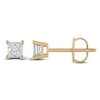 Thumbnail Image 1 of Princess-Cut Solitaire Stud Earrings 1/4 ct tw 14K Yellow Gold (I/I2)