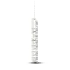 Thumbnail Image 3 of Lab-Grown Diamond Cross Necklace 1 ct tw 14K White Gold 18"