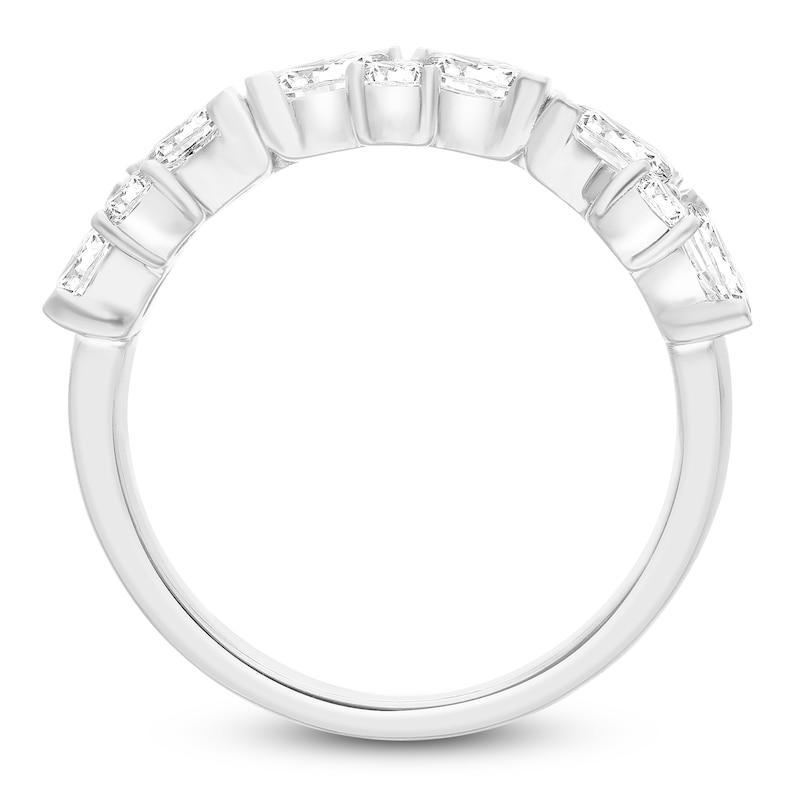 Main Image 3 of Marquise & Round-Cut Lab-Grown Diamond Ring 1-1/2 ct tw 14K White Gold
